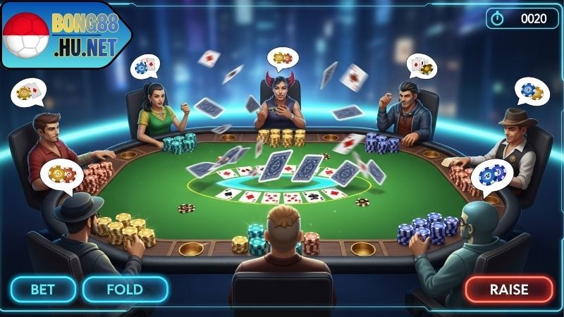 Các hình thức cược sảnh bài BONG88 hấp dẫn